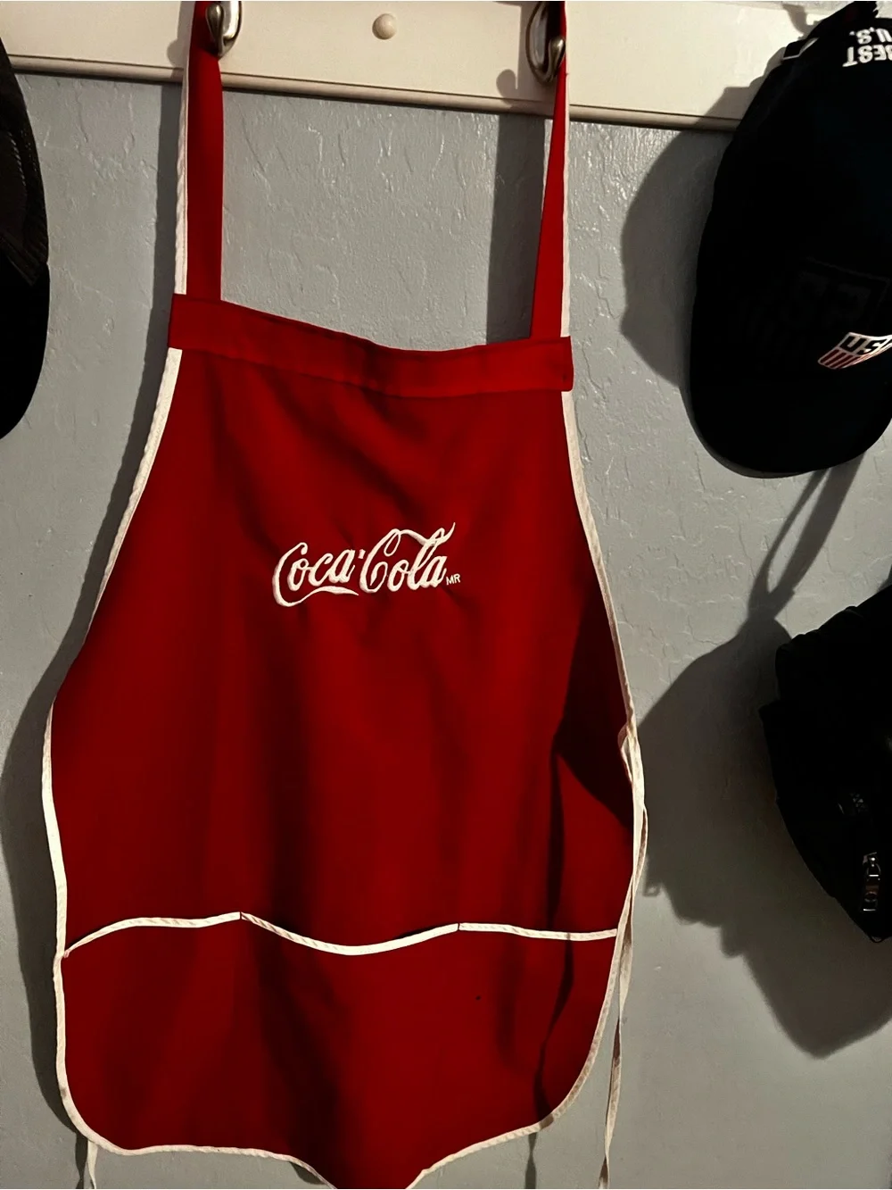 Coca-Cola Red Apron with White Trim